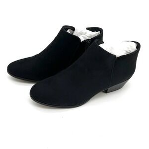 Style & Co. Wileyy Faux Suede Bootie Ankle Boot Black 5.5 NEW